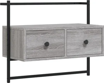 Obrázek produktu pro vidaXL TV nástěnná skříňka Grey Sonoma 60,5x30x51 cm Dřevěný materiál