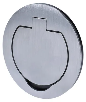 Immagine prodotto di Presa da incasso a pavimento Solight 5B324 IP55 16A 230V alluminio spazzolato