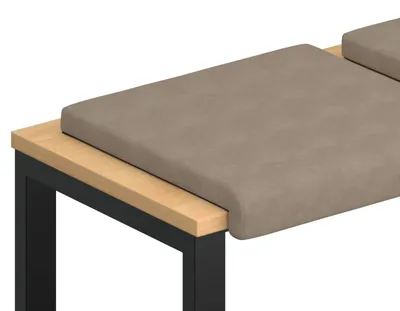 Produktbild von vidaXL Bankkissen 4 stk. Mikrofaser Taupe Tiefe 35 cm