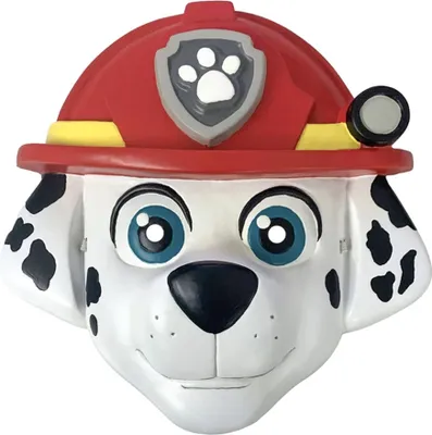 Immagine prodotto di Maschera Marshall Paw Patrol per bambini bianco-rosso -