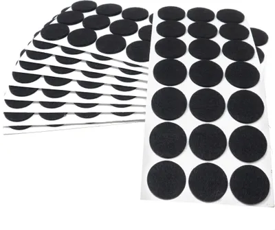 Produktbild von Adsamm® | 210 x selbstklebende Filzgleiter / Schwarz / Ø 30 mm / rund / Möbelgleiter aus Filz mit 3.5 mm Stärke