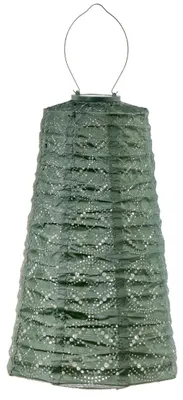 Produktbild von LUMIZ Solarlaterne für Außen - Lamp - Gartenbeleuchtung - Solarlampen - Gartendeko - 28cm - Salbeigrün