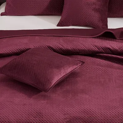 Zdjęcie produktu dla Poszewka Ozdobna Na Poduszkę Welurowa Dekoracyjna 50X70Cm  Bordo