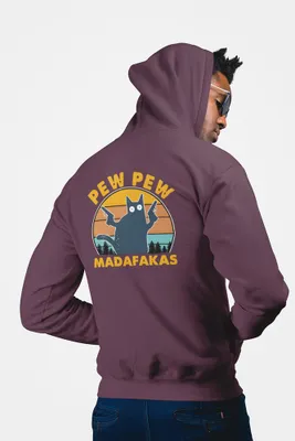 Produktbild von D&B Unisex Hoodie ZIPEB00028 Madafakas Braun-Größe XL