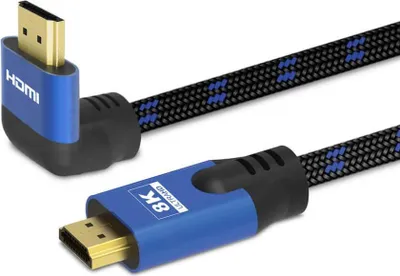 Obrázok produktu pre Savio CL-147 HDMI v2.1 kábel 1,8 m, 8K, uhlový, OFC, modrý/čierny, zlaté koncovky