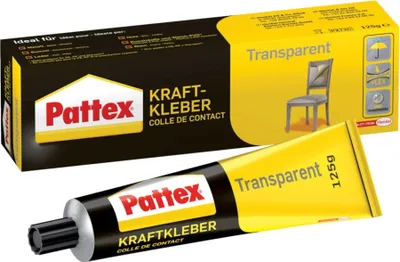 Produktbild von Pattex Kraftkleber Transparent hinterlässt keine Spuren 125g