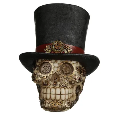 Produktbild von Steampunk Stil Schädel mit Hut