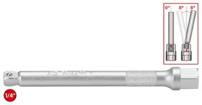 Immagine prodotto di KS TOOLS Prolunga inclinabile da 1/4" con attacco esagonale 250 mm - 911.1543
