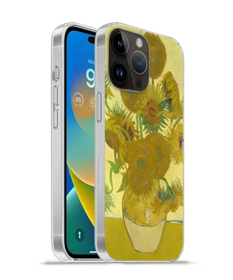 Produktbild von MuchoWow® Handyhülle Schutzhülle Hülle für Apple iPhone 14 Pro - Softcase Sonnenblumen - Vincent van Gogh Silikon Softcase Handy Hülle - Umschlag