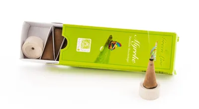 Image de Holy Smokes Green Line Cônes d'encens - Myrrhe 16g