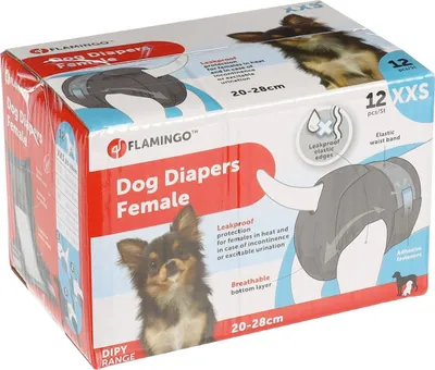 Produktbild von Flamingo Hundewindeln Dipy, Größe: XXS