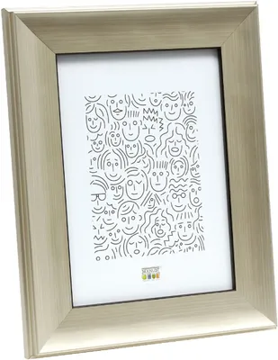 Produktbild von Deknudt Fotorahmen S45ND2 Matt Silber und Schwarz 21 x 29,7 cm Kunststoff