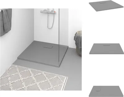 Immagine prodotto di vidaXL Piatto doccia SMC Grigio 90x90 cm - Piatti doccia