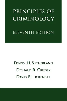 Produktbild von Principles of Criminology