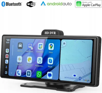 Obrázok produktu pre Multimediálna stanica s nahrávačom, Android, Apple CarPlay, DVR 4K, 2 Wi-Fi kamery