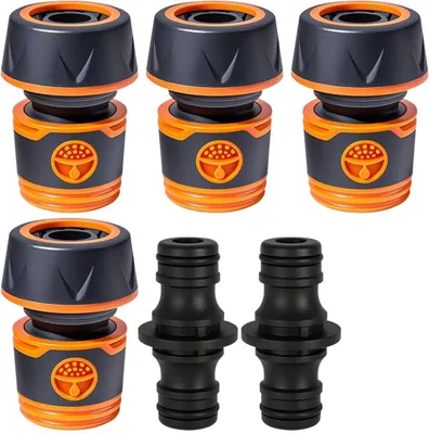 Obrázek produktu pro Sada 4 hadicových konektorů, 19mm konektor, rychlospojka 3/4", příslušenství pro zavlažování, zahrada a zemědělství