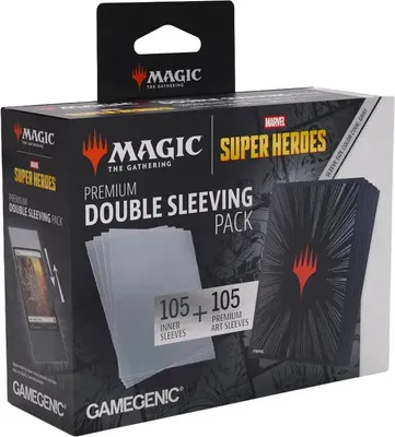 Produktbild von MTG Premium Double Sleeving Pack Schwarz (105) Standardgröße