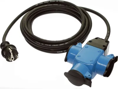 Produktbild von 3fach Gummiverteiler "AKTION" blau 62059
