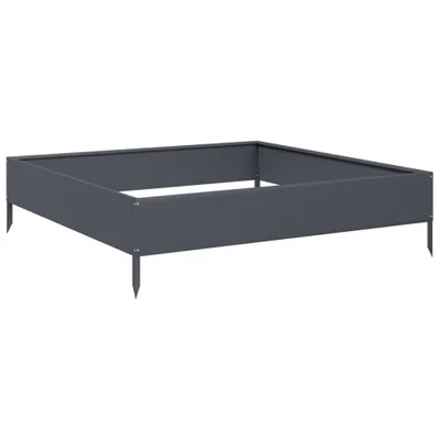 Immagine prodotto di vidaXL Letto rialzato antracite 100x100x26 cm in acciaio