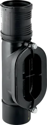 Produktbild von Geberit GE Silent-PP Putzstück, 90 Grad, d125mm, mit ovaler Öffnung, 1 Stk.