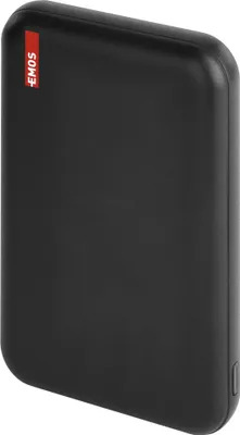 Powerbanka EMOS WI 521, 5 000 mAh, 20 W+Wireless, černá