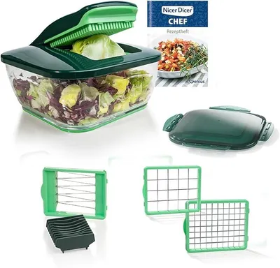 Image de Genius Nicer Dicer Ustensiles de cuisine Chef, 9 pièces