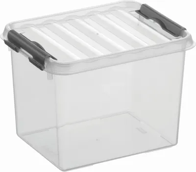 Produktbild von Aufbewahrungsbox mit Deckel 3 Liter Kunststoff 150x140x200mm transparent Packung mit 6 Stück