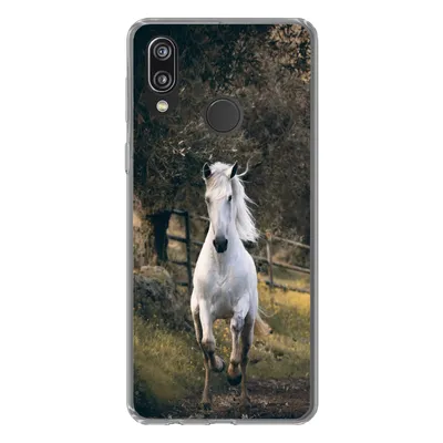 Produktbild von MuchoWow® Handyhülle Schutzhülle Hülle für Huawei P20 Lite (2020) Pferd - Natur - Schlamm Silikon Softcase Handy Hülle - Kartenhalter