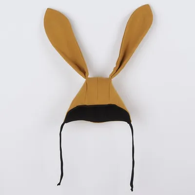 Obrázek produktu pro Kojenecká bavlněná čepička s oušky New Baby Favorite hnědá, vel. 80 (9-12m)