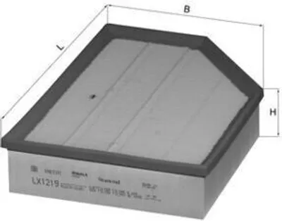 Image de Filtre à air KNECHT LX 1219
