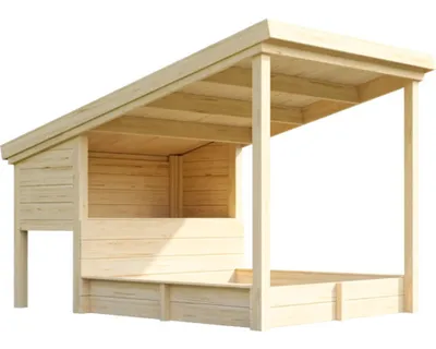 Produktbild von Kinderspielhaus Outdoor Life PIPPI 1 158,6x247,1 cm natur