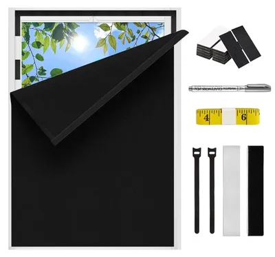 Obrázok produktu pre Zatemňovacia roleta – čierna – 130 x 150 cm