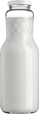Produktbild von KADAX Milchflaschen 1L mit Schraubverschluss, leere Flaschen mit großer Öffnung zum Befüllen von Milch, Glasflaschen mit Deckel, Weithalsflasche aus Glas