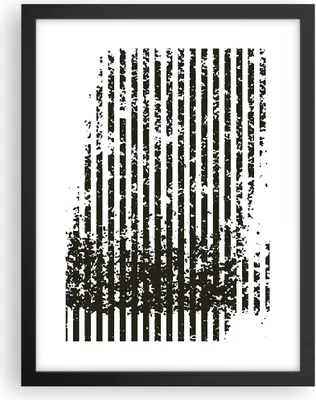 Produktbild von Gerahmtes Poster - Schwarzer Rahmen - Abstraktion Schwarz Gürtel - 30x40 cm - Wand Bild - Wanddeko - Wandbilder - Kunstposter - Wandposter - Bilderrahmen - Bilder - Kunstdruck - P2BPA30x40-4855
