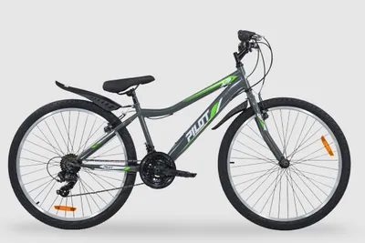 Produktbild von Pilot Bike 26 Zoll Mountainbike MTB, 21 Gang Shimano Schaltung, V-Brakes, Stahlrahmen, 1,95 Zoll Reifen, Aluminiumfelgen, Schwarz/Grün