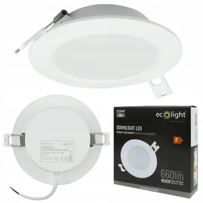 Produktbild von LED-Panel, 6W, 660lm, 4000K, Einbau, rund, modern, neutralweiß