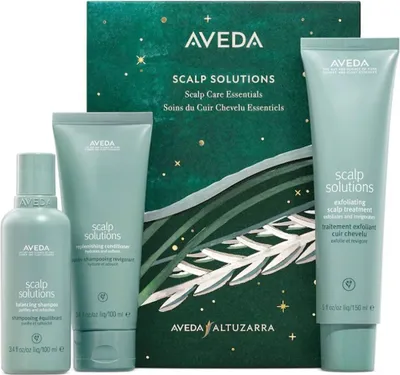 Produktbild von Aveda Scalp Solutions Haarshampoo-Set, 100 ml + Haarspülung, 100 ml + Kopfhaut-Peeling, 150 ml