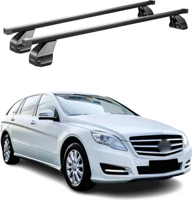 Produktbild von Menabo Dachträger für Mercedes R Klasse W251 2006-2013 75kg Stahl Schwarz 2x