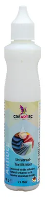 Produktbild von CREARTEC Universal Textilkleber - Inhalt 90g - auf verschiedenen Stoffen und Textilien anwendbar - 77847