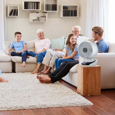 Produktbild von Meaco 1056 Tischventilator 25,4 cm – sehr leise ab 29 dB, 1065 m³/min Luftleistung, Oszillation
