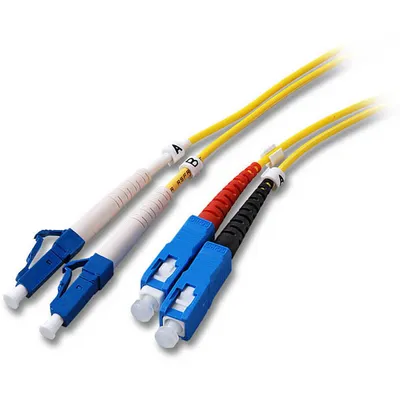 Produktbild von EFB Duplex Jumper LC-SC 9/125, OS2, LSZH, gelb, 2mm, 20m