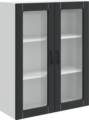 Produktbild von vidaXL Geschirrspülerfront Kalmar Schwarz 80 x 31 x 100 cm