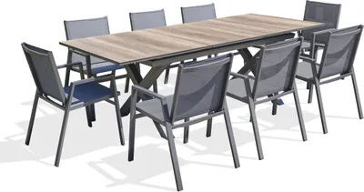 Produktbild von 8-Sitzer-Garten-Essgruppe ausem Aluminium