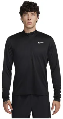 Produktbild von Nike NK PACER Dri-Fit 1/2-Zip Herren Langarm- Laufoberteil schwarz schwarz L