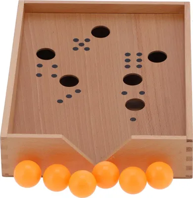 Obrázek produktu pro Montessori dřevěná pingpongová krabička pro batolata, vzdělávací hračka, puzzle