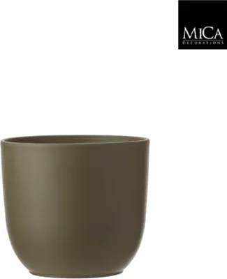 Produktbild von Mica Decorations Blumentopf - grun - Keramik - 17 x 16 cm