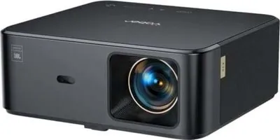 A black YABER K2s LED projector is shown against a white background.