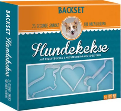 Produktbild von Backset Hundekekse. 25 gesunde Snacks für Ihren Liebling