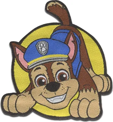 Obrázok produktu pre Paw Patrol © Chase - nášivka, nažehľovacia nášivka, nažehľovacia aplikácia, nášivky, nášivky, na nažehlenie, veľkosť: 5,7 x 6,3 cm