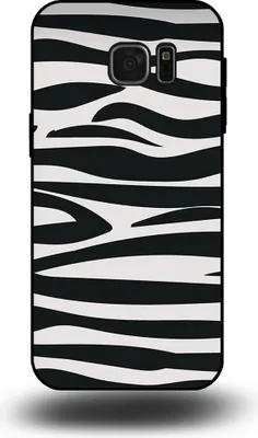 Produktbild von Smartphonica Handytasche passend für Samsung Galaxy A6 2018 mit Zebradruck - TPU Rückseitenhülle mit Zebradruck Design - Schwarz Weiß